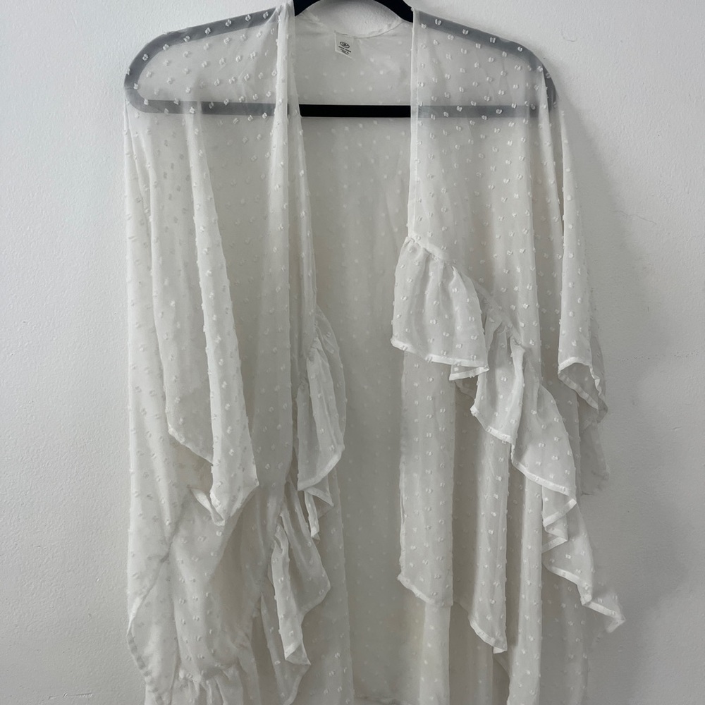 See-through cover-up with cute polkadot details